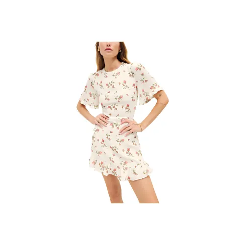 Reformation FLORENCE Женские Короткие Платья с Рукавами