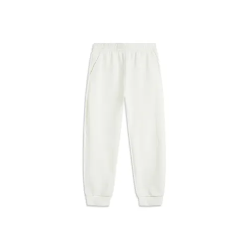 LINING Sports Trendy Collection Sports Lifestyle Collection Вязаные тренировочные брюки женские цвет сливочный