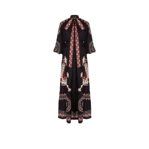 La DOUBLEJ. Длинное платье с длинными рукавами женское черное