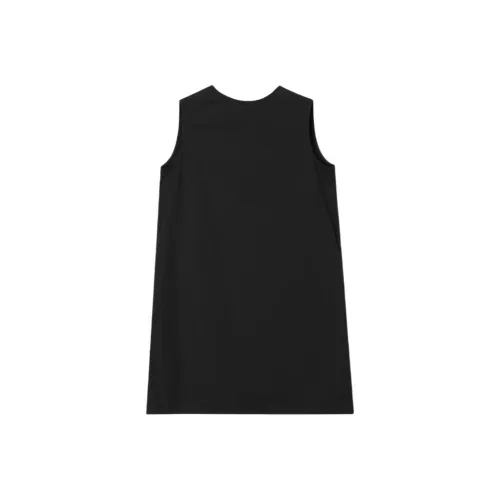 JIL SANDER Черное женское платье без рукавов