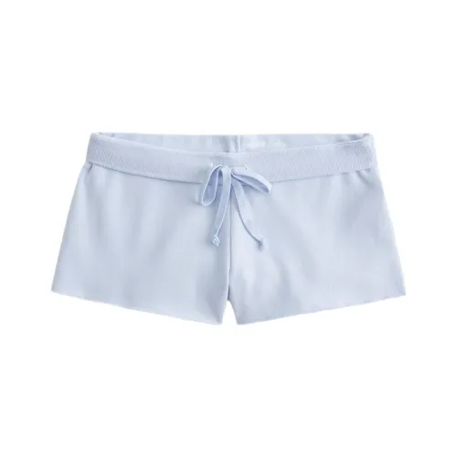 Hollister Повседневные шорты женские серо-голубые