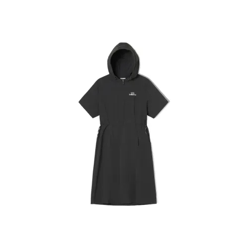 New Balance Sports Life Collection Black Женские Короткие Платья с Рукавами