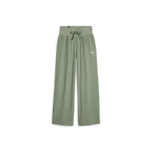 PUMA HER Вязаные Спортивные Штаны Женские Зеленые