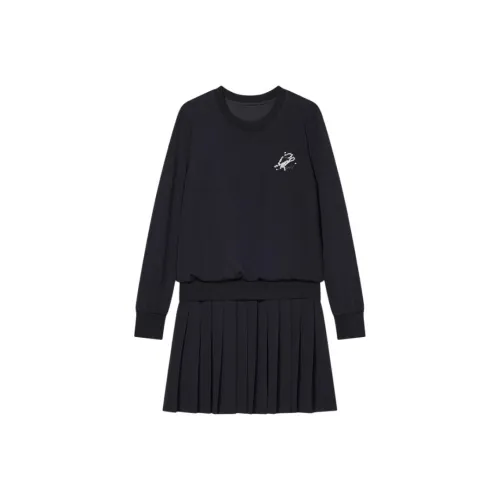 Goodland Длинное платье с длинными рукавами женское черное