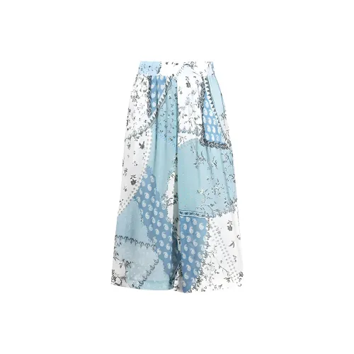 ETRO Синие Женские Повседневные Длинные Юбки