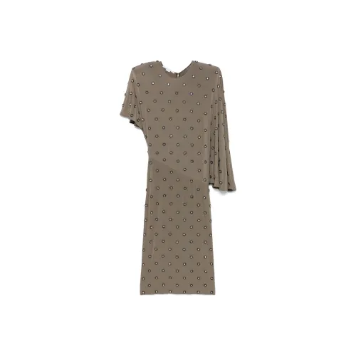 STELLA MCCARTNEY Taupe Женские Длинные Платья с Рукавами