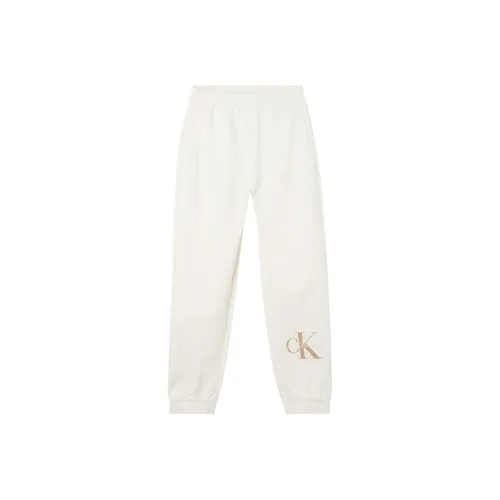 Calvin Klein Белые Женские Вязаные Спортивные Брюки