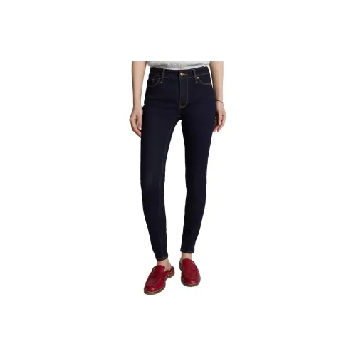 Tommy Hilfiger FW23 Ультра Skinny Эластичный Темный Wash Джинсы Женские Черные