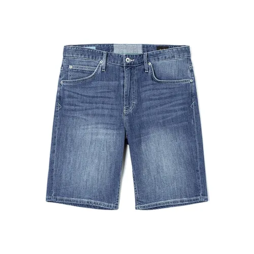 Мужские джинсовые шорты Lee co-branded модели среднего синего цвета