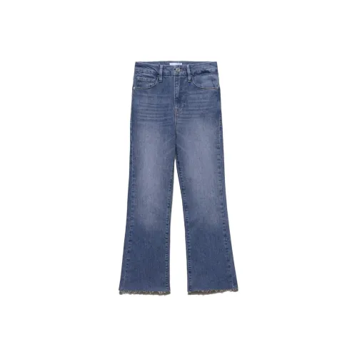 Рамка Синий Женские Джинсы