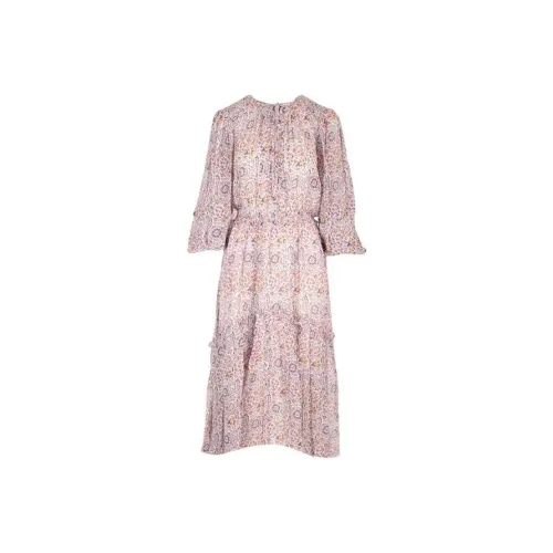 ISABEL MARANT ETOILE Многоцветные Женские Длинные Платья с Рукавами