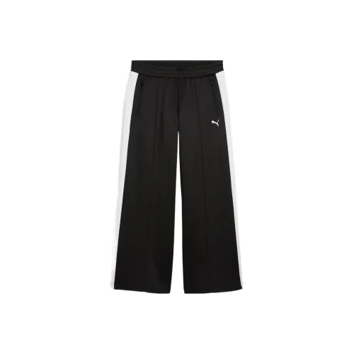 PUMA T7 Вязаные Спортивные Штаны Женские Черные