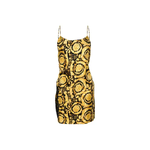 VERSACE SS24 Slip Платье Женское Золотое