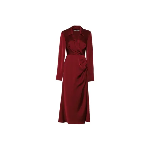 DPLAY Длинное платье с длинным рукавом и юбкой-карандаш женское