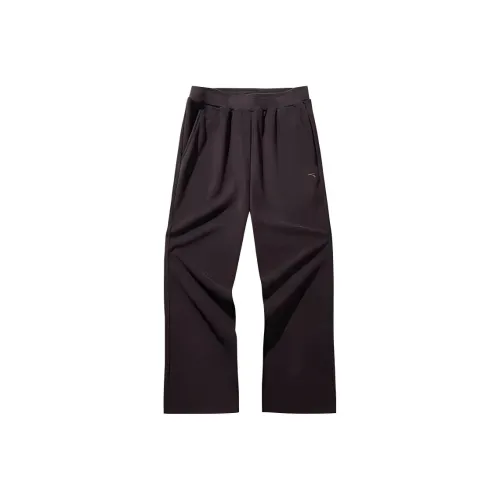 ANTA Sports Life Collection Вязаные тренировочные брюки женские цвет умбра-коричневый