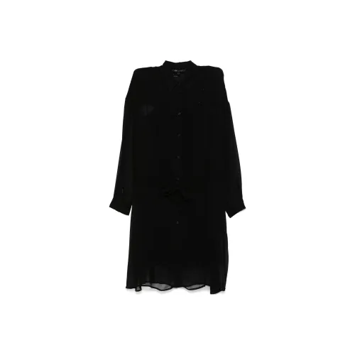 ARMANI EXCHANGEAE FW24 Длинное платье с длинными рукавами женское черное