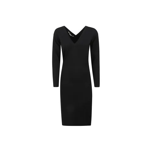 STELLA MCCARTNEY Black Женские Длинные Платья с Рукавами