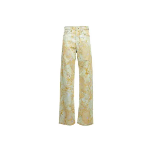 DRIES VAN NOTEN Желтые Женские Джинсы