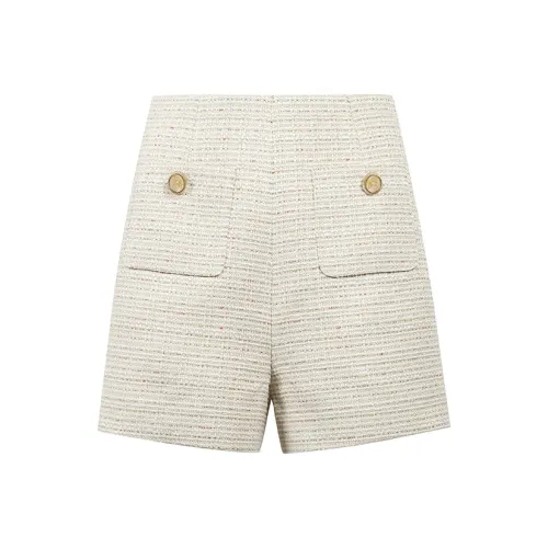 Valeria Obbaco Повседневные шорты Женские Белые