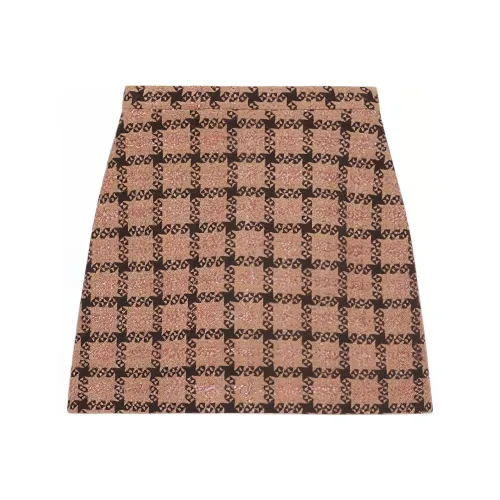 GUCCI Повседневные короткие юбки Женские Розовый