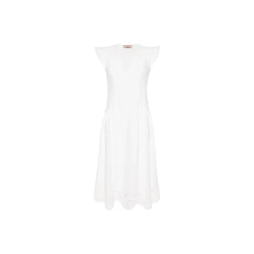 TWINSET Milano SS24 Sleeveless Dress Women's White