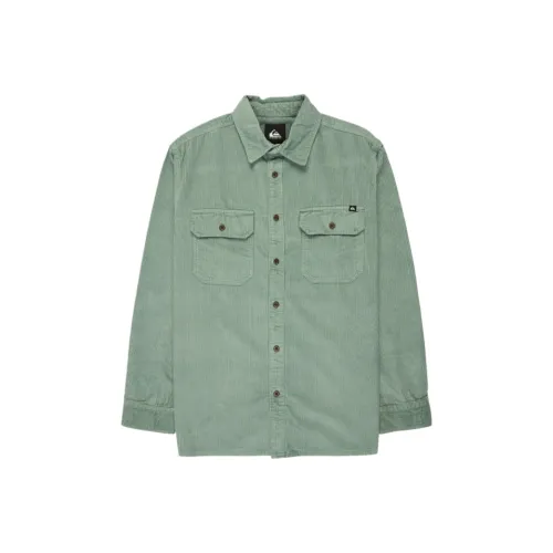 Quiksilver Светло-зеленая GKB0 Мужская рубашка