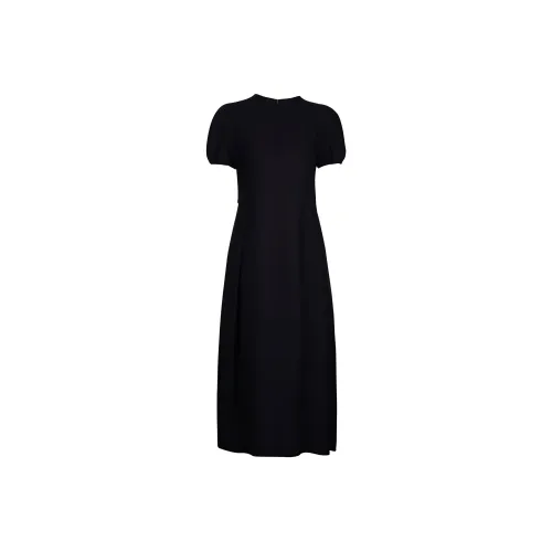 SHIATZY CHEN Black Женские Короткие Платья с Рукавами