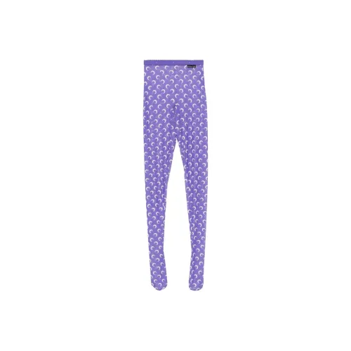 Marine Serre SS25 Leggings Женские Фиолетовые