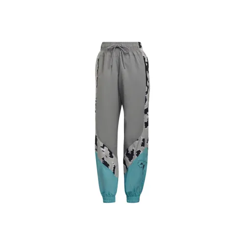 Adidas STELLA MCCARTNEY Алюминиевый серый/Аква-зеленый Женские Вязаные Тренировочные Брюки