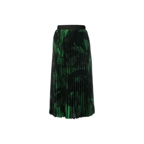 Off Белый Ss20 Зеленый Женские Повседневные Длинные Юбки