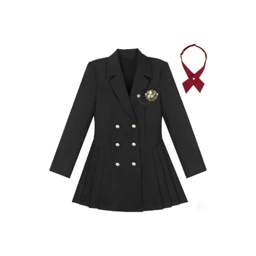 Ice Cream And Whale Длинное платье с длинными рукавами женское