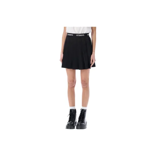 Vetements Черная Женская Повседневная Короткая Юбка