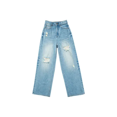 Le Alfashionline Джинсы Женские Синие