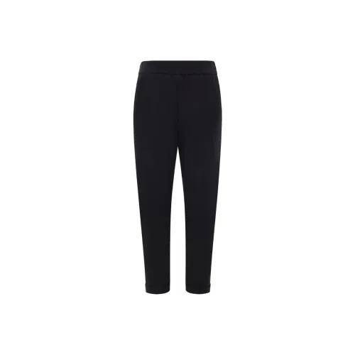 BRUNELLO CUCINELLI FW24 Вязаные спортивные брюки женские черные