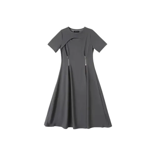 Lookinto Короткий рукав Платье Женское