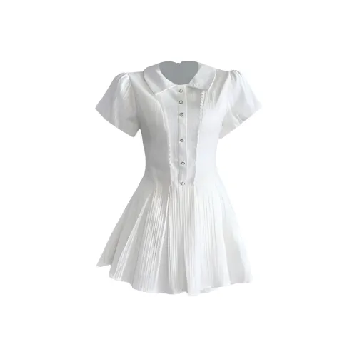 VKXOW Короткое платье с короткими рукавами женское