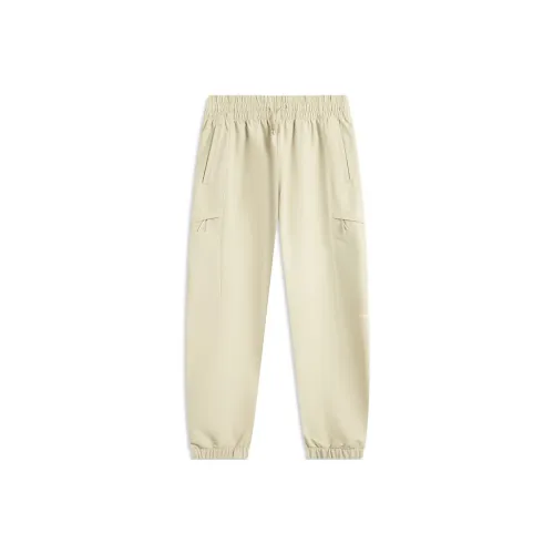 LINING Fitness Series Вязаные Спортивные Штаны Женские Бежевые