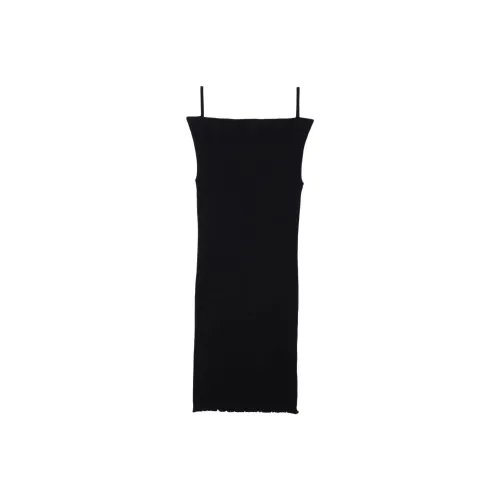 BASERANGE SS24 REY Танк Slip Fine Хлопок Rib Standard Цена Slip Dress Women's Black