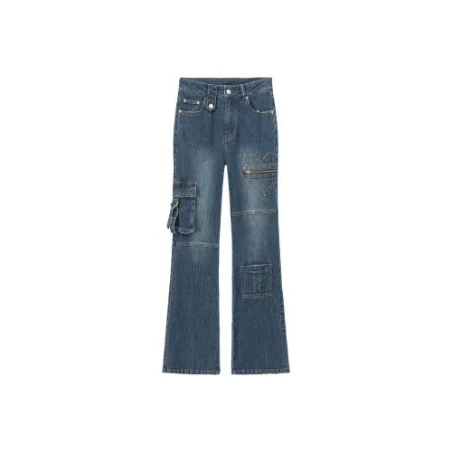 CHUU Джинсовый синий Женские джинсы