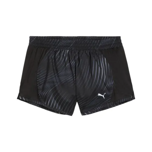 PUMA X FIRST MILE Favourite Velocity 3' С принтом Ткани вязаные Бег Шорты Женские Повседневные шорты Женские Черный