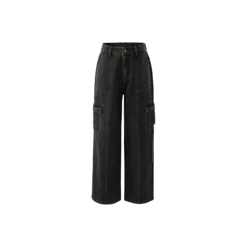 YALIDA Черные Женские Джинсы