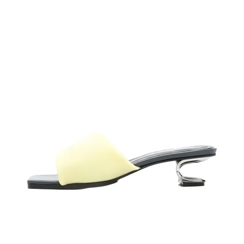 Nicole Saldaña Слипоны 4CM Женские Желтые