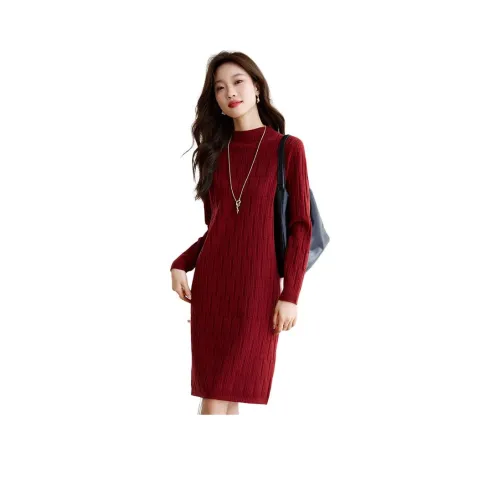 H YXIANG Длинное платье с длинными рукавами женское