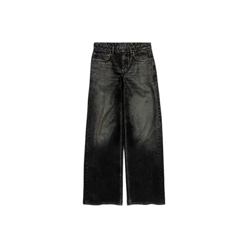 Balenciaga SS25 Джинсы Свободного кроя Женские Черные