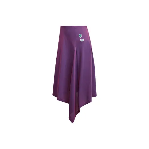 adidas originals Фиолетовые Женские Повседневные Длинные Юбки