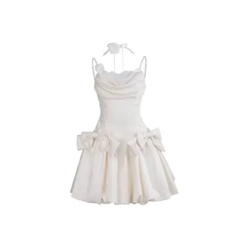 ZCDECO Slip Платье Женское Абрикосовое