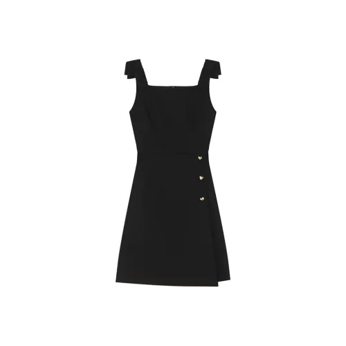 VEGA CHANG Slip Платье Женское Вечерний Черный