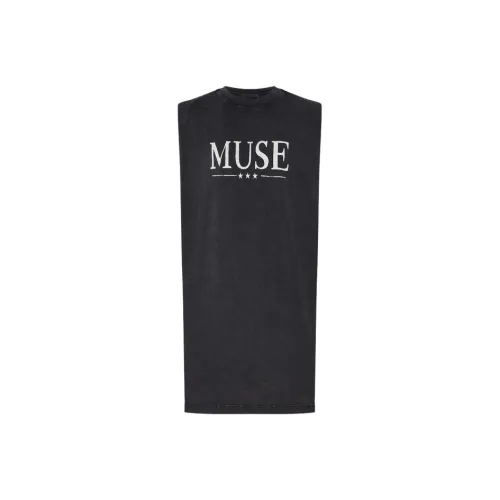 MOCO Без рукавов Платье Женское Розовое Серое