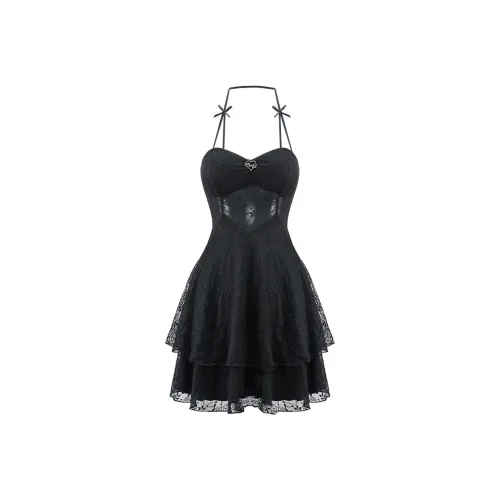 Girly Fancy Club Slip Платье Женское Черное