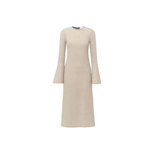 Chloé Нежно-розовый Женские Длинные Платья с Рукавами